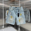 Chrome Hearts Cross Denim Shorts
