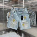 Chrome Hearts Cross Denim Shorts