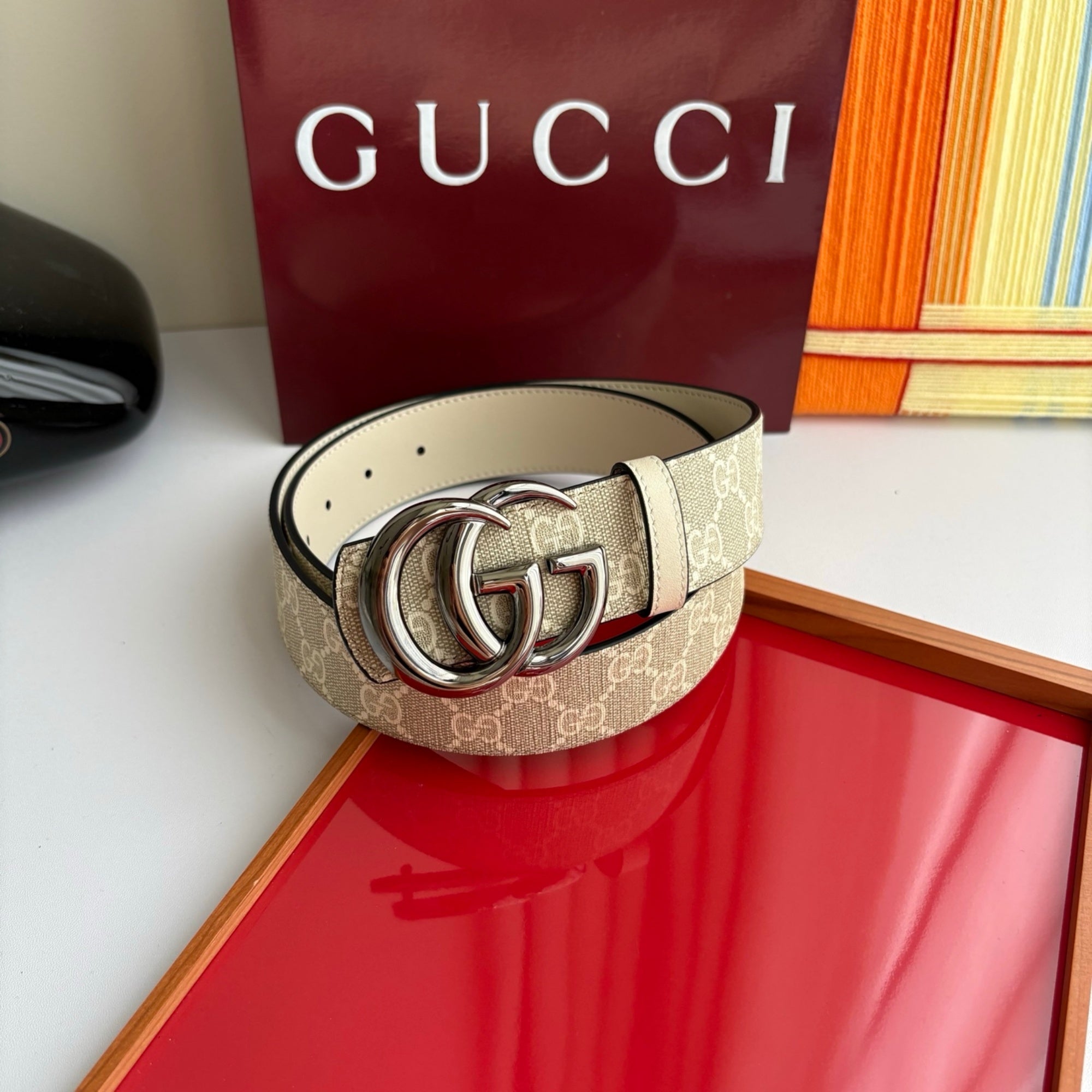 Gucci Men's Leather Belt – 4.0cm Wide