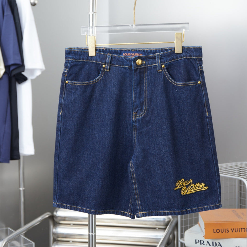 Louis Vuitton New Washed Denim Shorts
