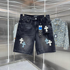 Chrome Hearts Cross Denim Shorts