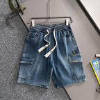 Louis Vuitton Denim Shorts Distressed Finish