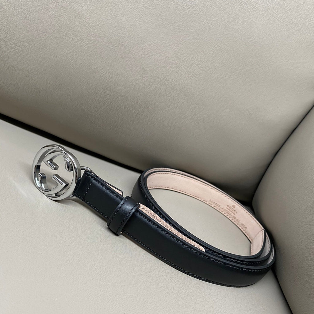 Gucci Women's Leather Belt – 2.0cm Slim Width