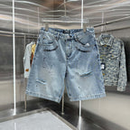 Chrome Hearts Cross Denim Shorts