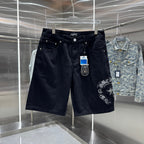 Chrome Hearts Cross Denim Shorts