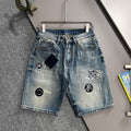 Louis Vuitton Denim Shorts Distressed Finish