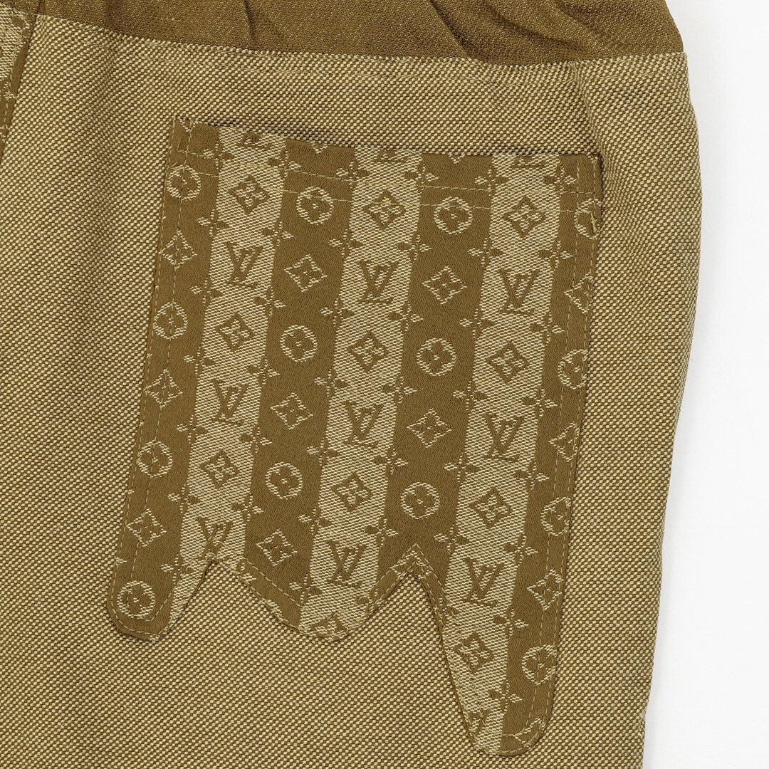 Louis Vuitton All-Over Print Paneled Shorts