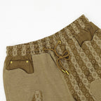 Louis Vuitton All-Over Print Paneled Shorts