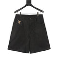 Louis Vuitton Rope Signature Letter Embroidered Denim Shorts