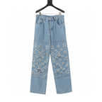 Louis Vuitton Washed Distressed Jeans