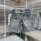 Chrome Hearts Cross Denim Shorts