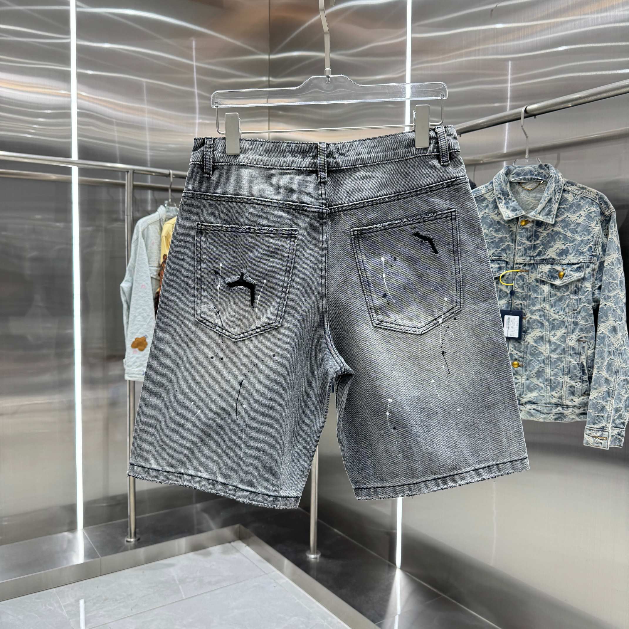 Chrome Hearts Cross Denim Shorts