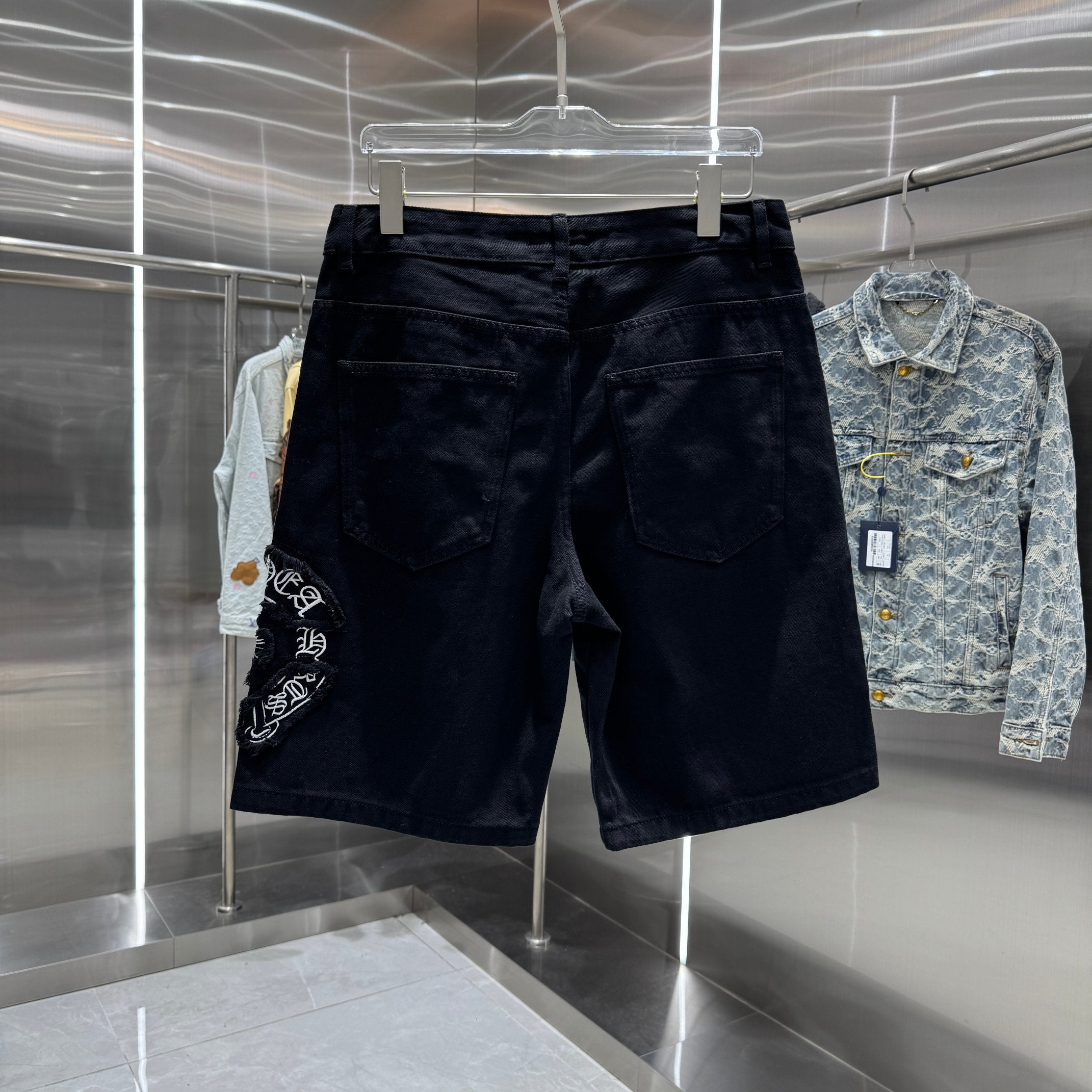 Chrome Hearts Cross Denim Shorts