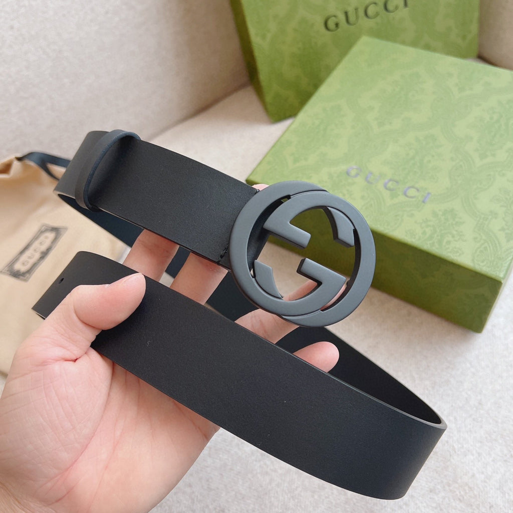 Gucci Men's Leather Belt – 3.8cm Width