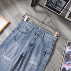 Chrome Hearts Cross Denim Shorts