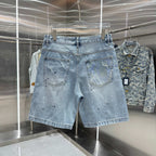 Chrome Hearts Cross Denim Shorts