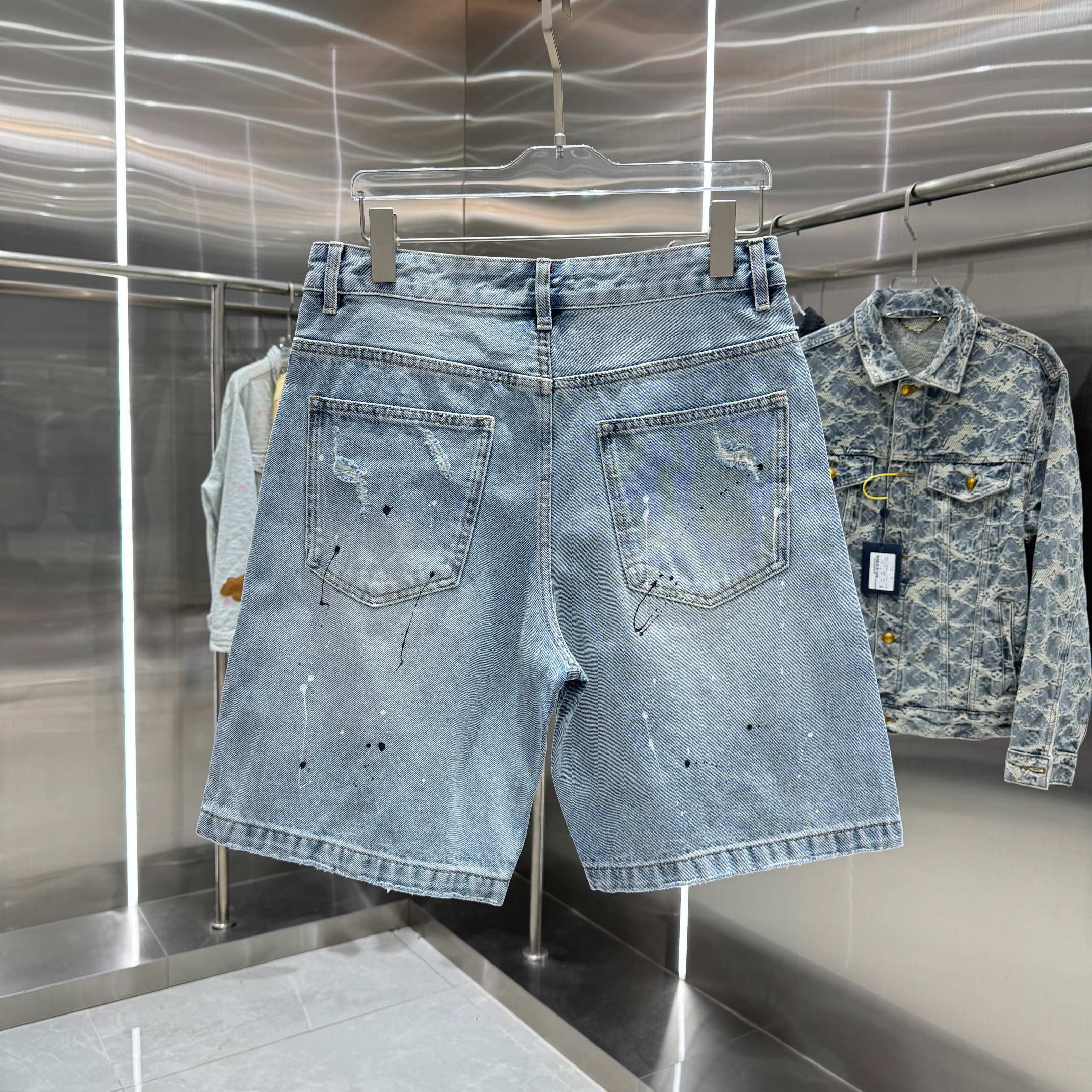 Chrome Hearts Cross Denim Shorts