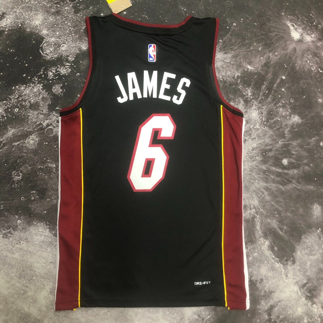 LeBron Jersey — 2023 Season NBA Miami Heat #6 Basketball Jersey
