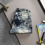 Louis Vuitton Denim Shorts Distressed Finish