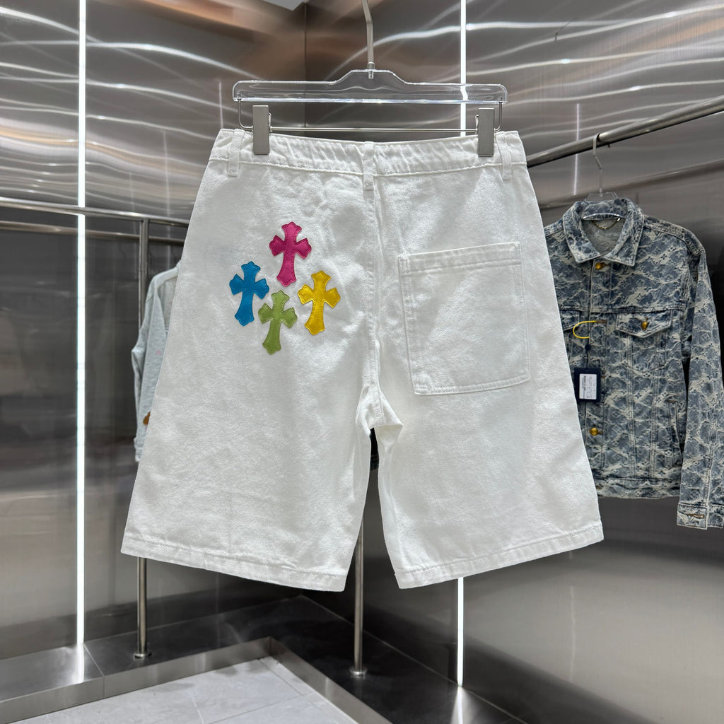 Chrome Hearts Cross Denim Shorts