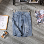 Chrome Hearts Cross Denim Shorts