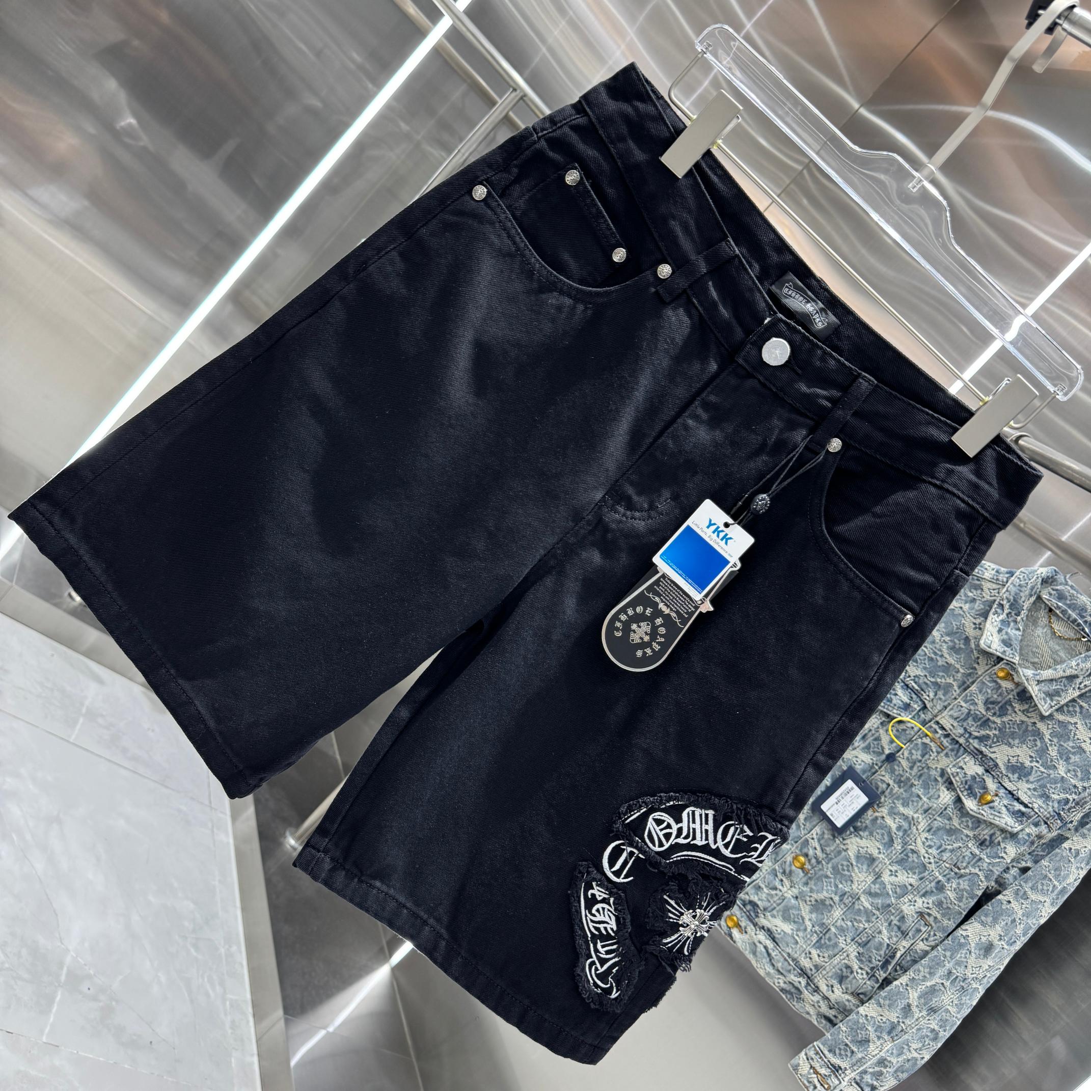 Chrome Hearts Cross Denim Shorts