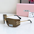 Miu Miu New Rimless Shield Sunglasses