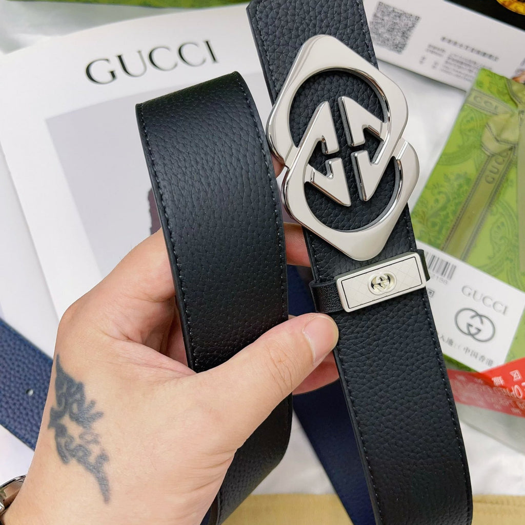 Gucci Men's Leather Belt – 3.8cm Width