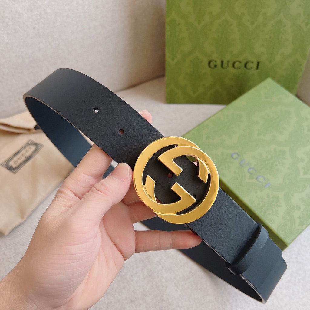 Gucci Men's Leather Belt – 3.8cm Width