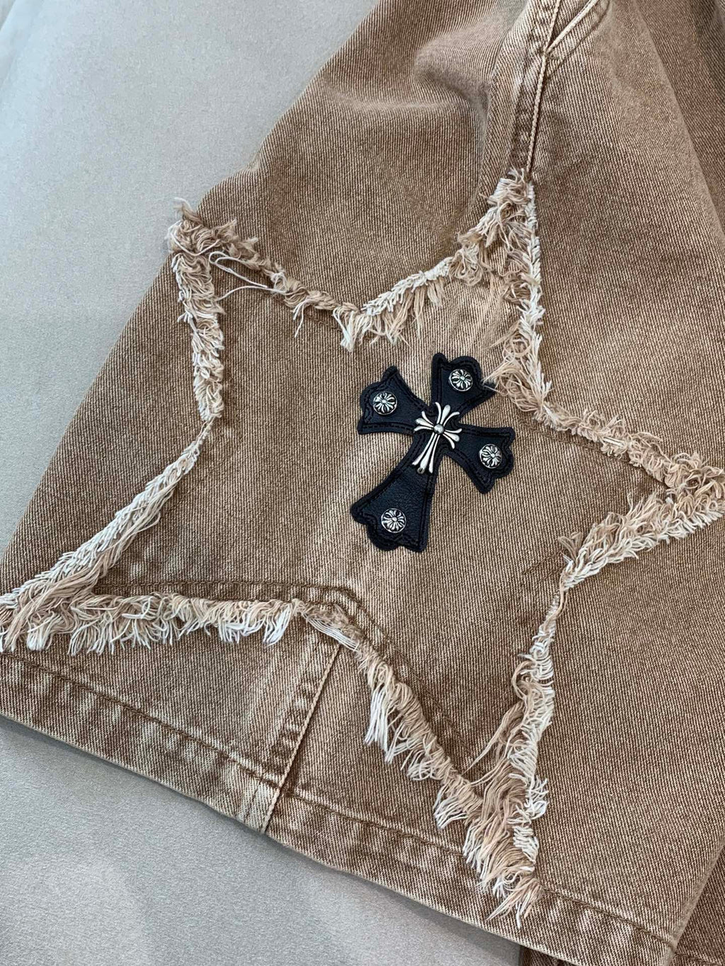 Chrome Hearts Cross Denim Shorts
