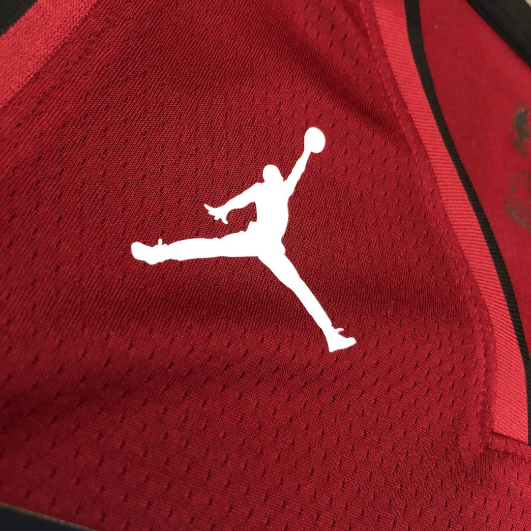 LeBron James Miami Heat #6 Themed V-Neck Maroon Basketball Jersey