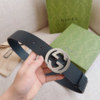 Gucci Men's Leather Belt – 3.8cm Width