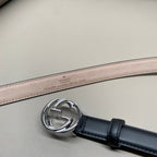 Gucci Women's Leather Belt – 2.0cm Slim Width