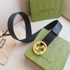 Gucci Men's Leather Belt – 3.8cm Width