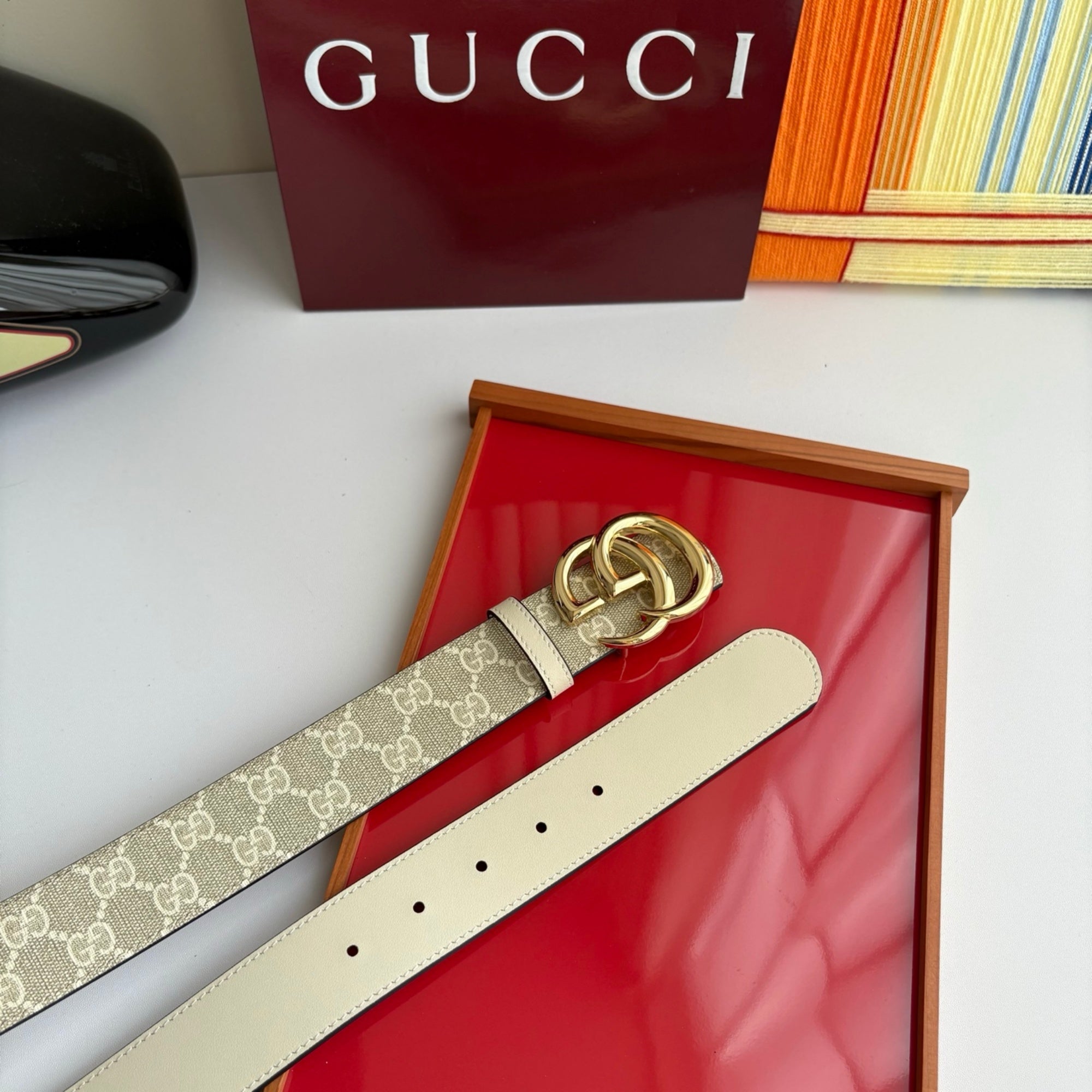 Gucci Men's Leather Belt – 4.0cm Wide