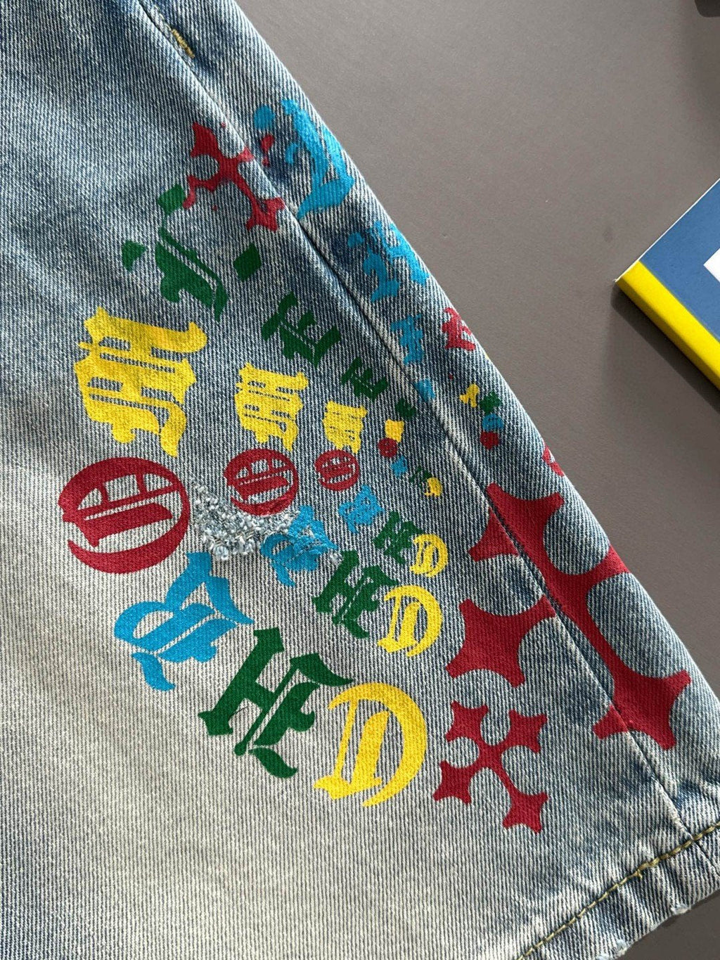 Chrome Hearts Cross Denim Shorts