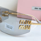 Miu Miu New Rimless Shield Sunglasses