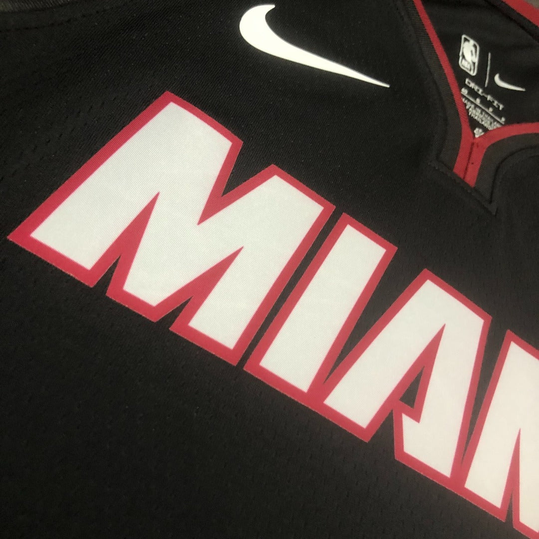Dwyane Wade Jersey — 2023 Season NBA Miami Heat #3 SW Black V-Neck Basketball Jersey