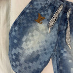 Louis Vuitton Denim Shorts Distressed Finish
