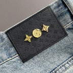 Louis Vuitton Denim Shorts Distressed Finish