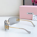 Miu Miu New Rimless Shield Sunglasses