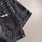 Louis Vuitton Denim Shorts Distressed Finish