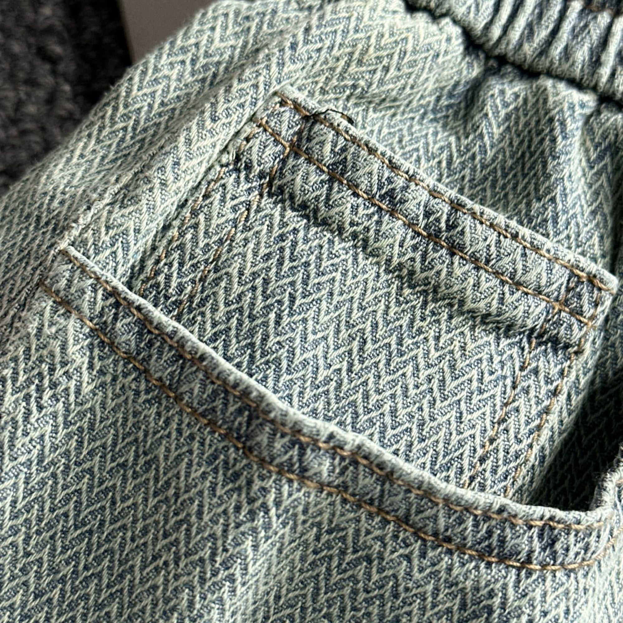 Louis Vuitton Denim Shorts Distressed Finish