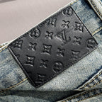 Louis Vuitton Denim Shorts Distressed Finish