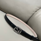 Gucci Women's Leather Belt – 2.0cm Slim Width