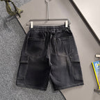 Louis Vuitton Denim Shorts Distressed Finish