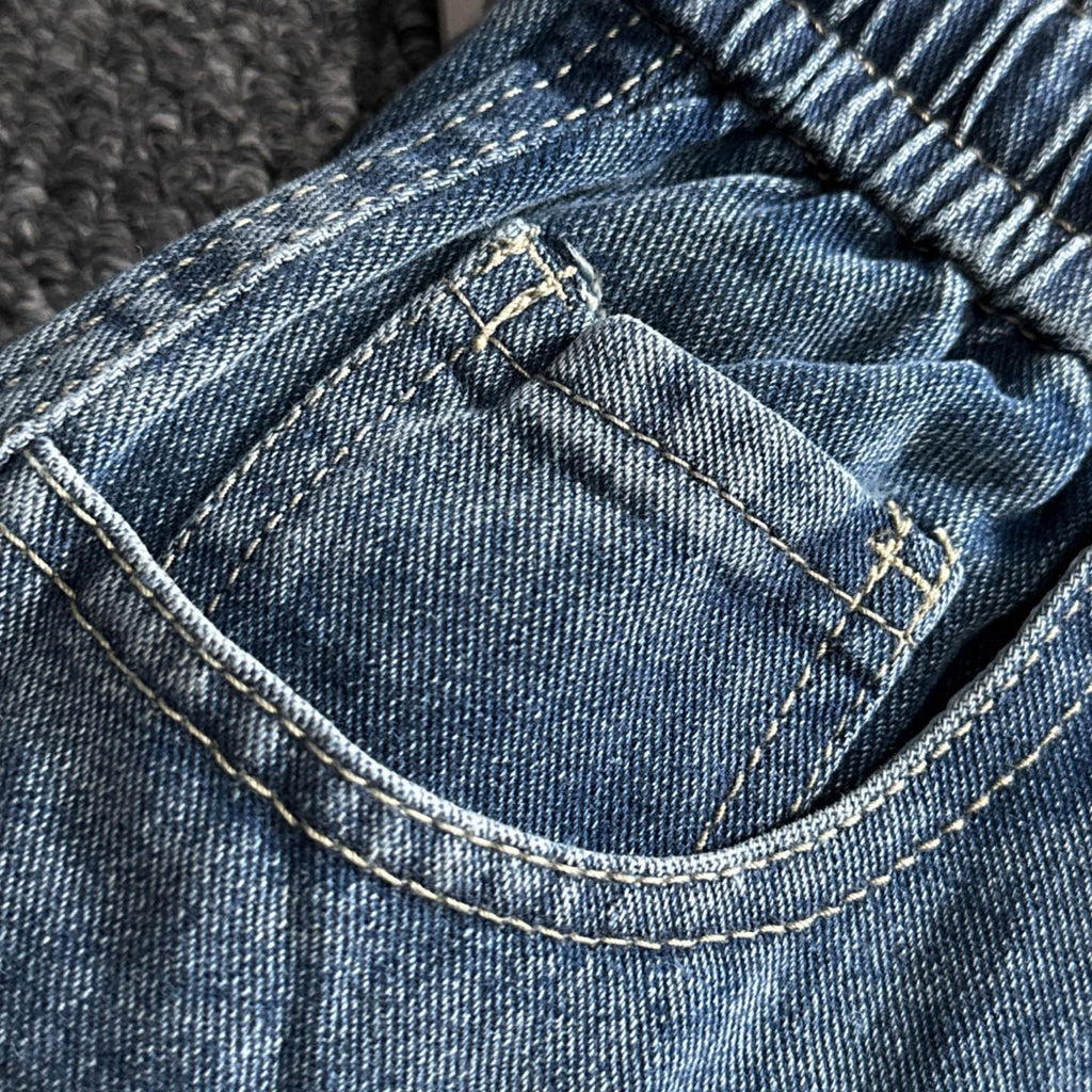 Louis Vuitton Denim Shorts Distressed Finish