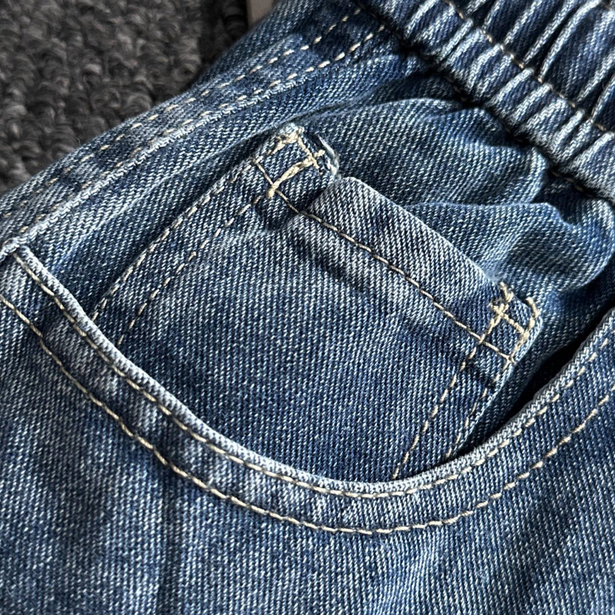 Louis Vuitton Denim Shorts Distressed Finish