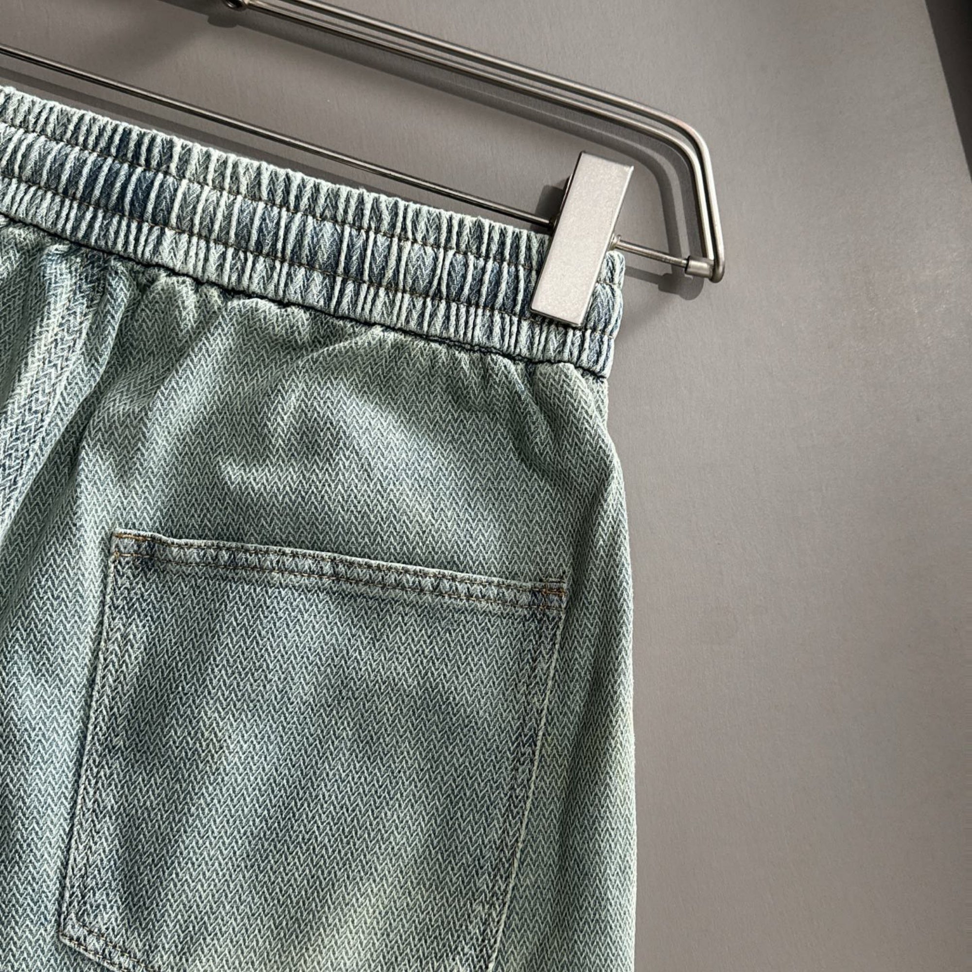 Louis Vuitton Denim Shorts Distressed Finish