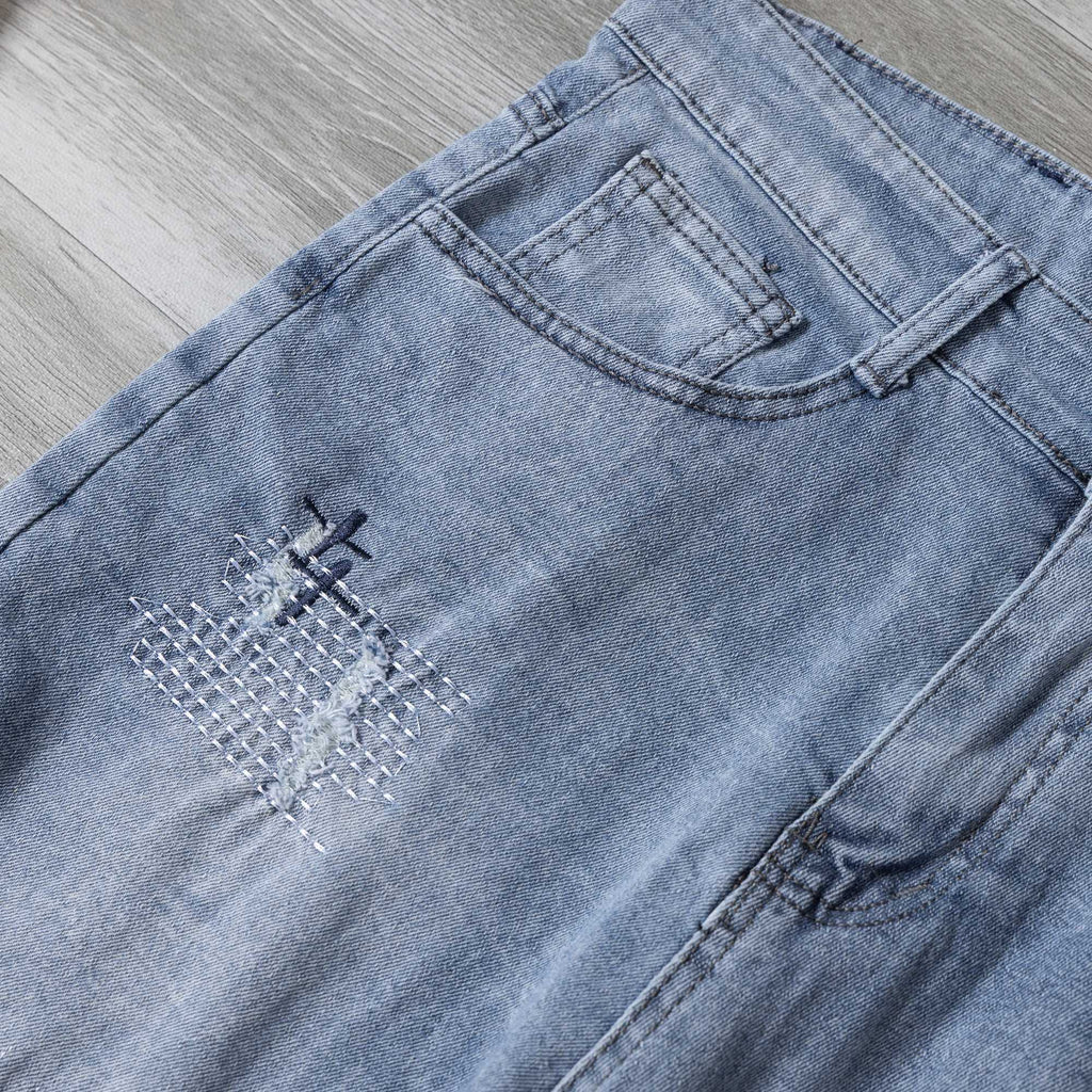 Chrome Hearts Cross Denim Shorts